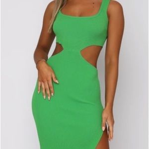 WhiteFox Boutique Who’s That Girl Midi Dress Cutouts (M)